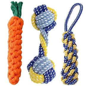 Dog Toy Molar Bite Resistant Rope Knot Toy Small And Medium-sized Dog Cotton Rop